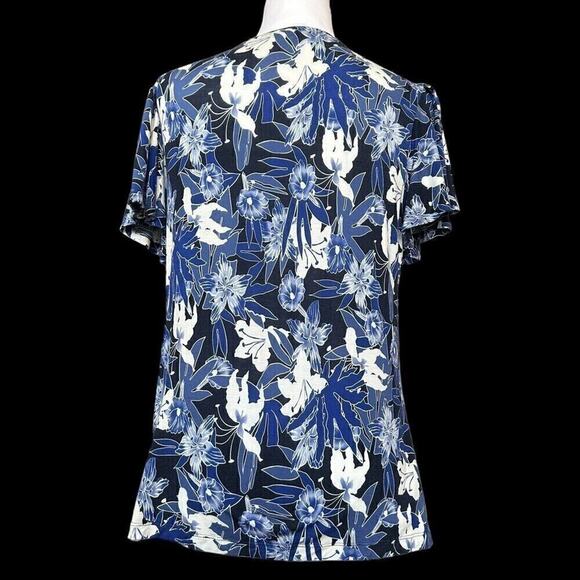 Lauren Ralph Lauren Floral Flutter Sleeve Top Size S/P Multicolor #H1287 - Picture 7 of 9